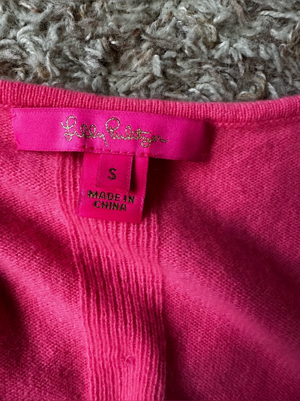 Lilly Pulitzer Melon Pink Cashmere Scoop Neck Sweater - Picture 7 of 7